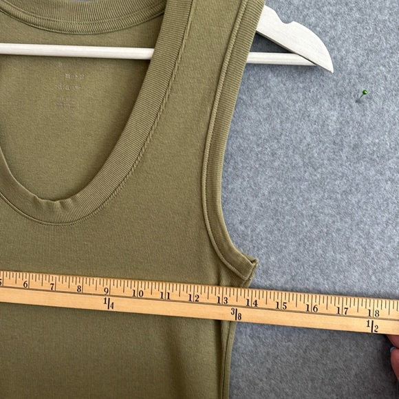 a new day Soft Ribbed Tank Top Women M Muted Olive - Picture 3 of 7